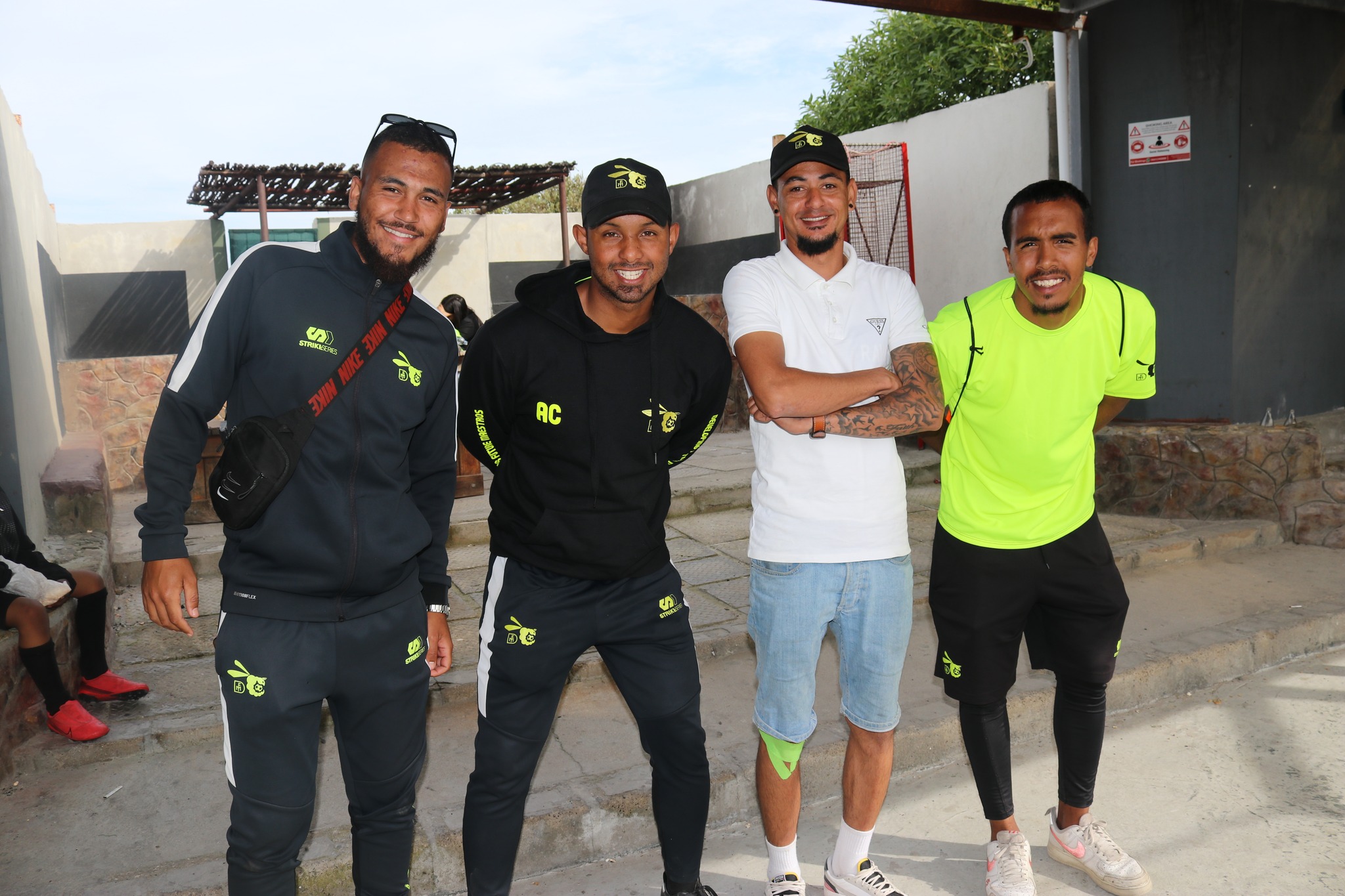 DFM coaching staff and players at Rygersdal FC, Rondebosch, Cape Town